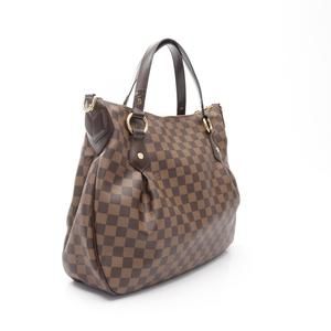 Louis Vuitton Damier Brown Leather Evora Handbag